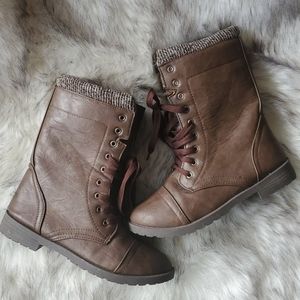 Rue 21 Brown Combat Boots